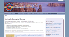 Desktop Screenshot of coloradogeologicalsurvey.org