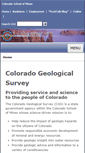 Mobile Screenshot of coloradogeologicalsurvey.org
